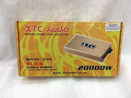 XTC SLICK 20000W 4 CHANNEL AMP GOLDEN
